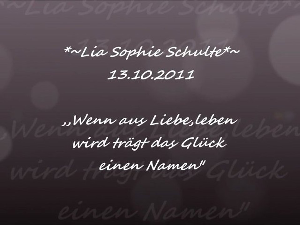 Unser kleiner Engel LIA SOPHIE ♥