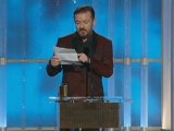 Gervais has zings to go around in Globes opening monologue