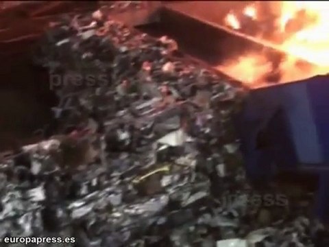 Aparatoso incendio en San Martín de la Vega