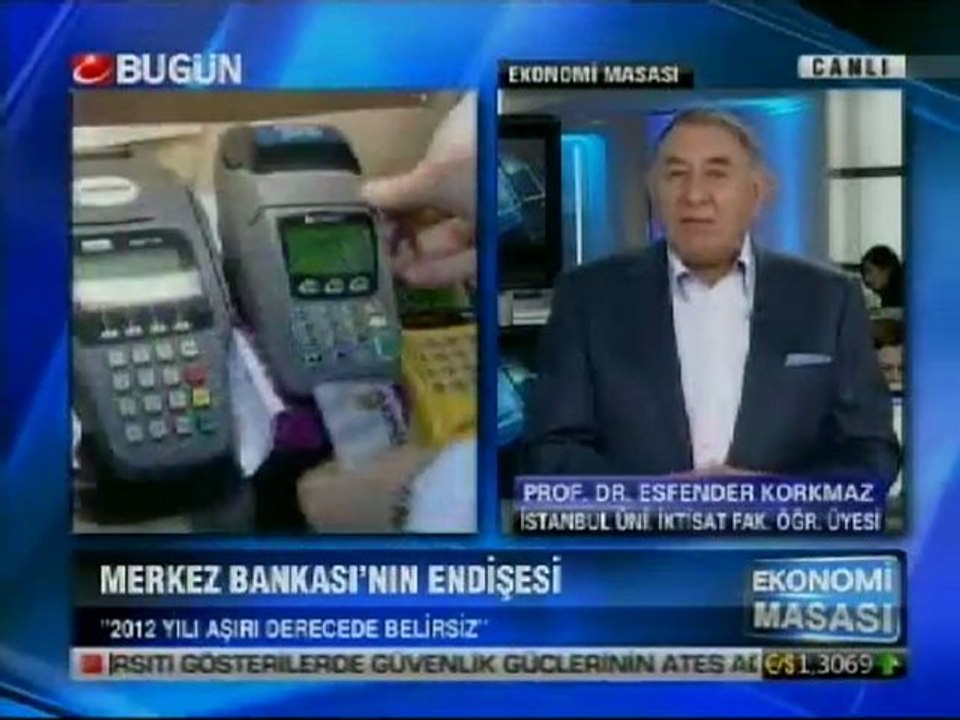 Kredi Kartı Faizleri - Bugün TV- Ekonomi Masası