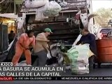 La basura se acumula en las calles de Ciudad de México