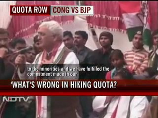 Salman Khurshid in trouble over Muslim quota speech