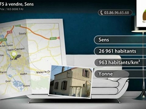 Maison F5 à vendre, Sens