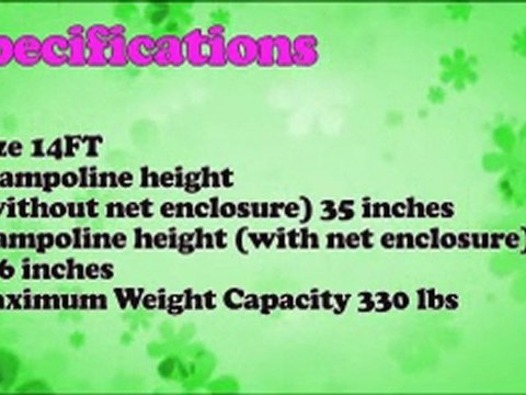 ZupapaTM 14 Ft Trampoline with Net Enclosure