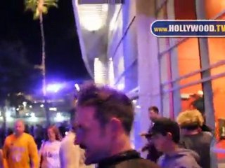 Rihanna, David Arquette, and Maria Shriver at the Los Angeles Lakers game
