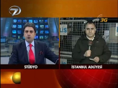5 Ocak 2012 Adnan Gayhan Beşiktaş Adliyesinde 3G ile Kanal7 ye canlı bağlantı