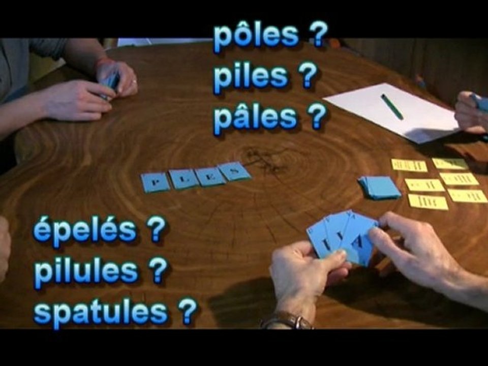 Jeu "Letters" de Julien Sentis