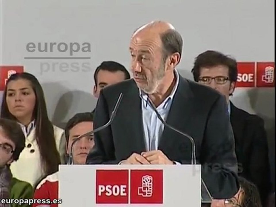 Rubalcaba pide "unidad y cambio"