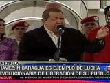Chávez: Nicaragua, ejemplo de lucha revolucionaria