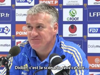 Deschamps : "Tranquille dans mon fauteuil !"