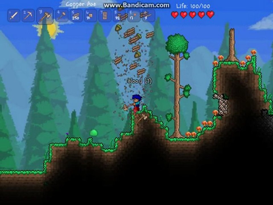Terraria Ep1 surviving first night