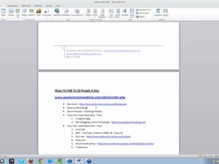 Visalus Marketing Webinar
