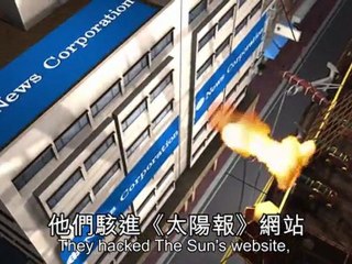 Wendi saves husband Rupert Murdoch from cream pie