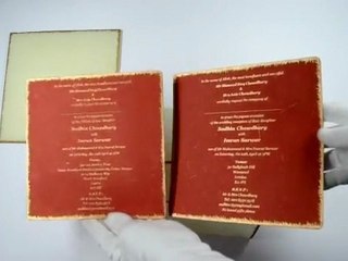 D-158m, Cream Color, Muslim Cards, Muslim Wedding Cards, Islamic Wedding Cards