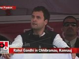 Congress Leader Rahul Gandhi in Chhibramau, Kannauj (U.P) Part 1