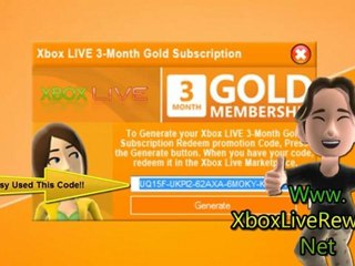 How to Get Free Xbox LIVE 3-Month Gold Subscription Code