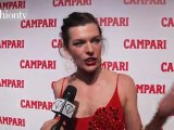 Milla Jovovich in Prada on the Campari 2012 Red Carpet | FTV