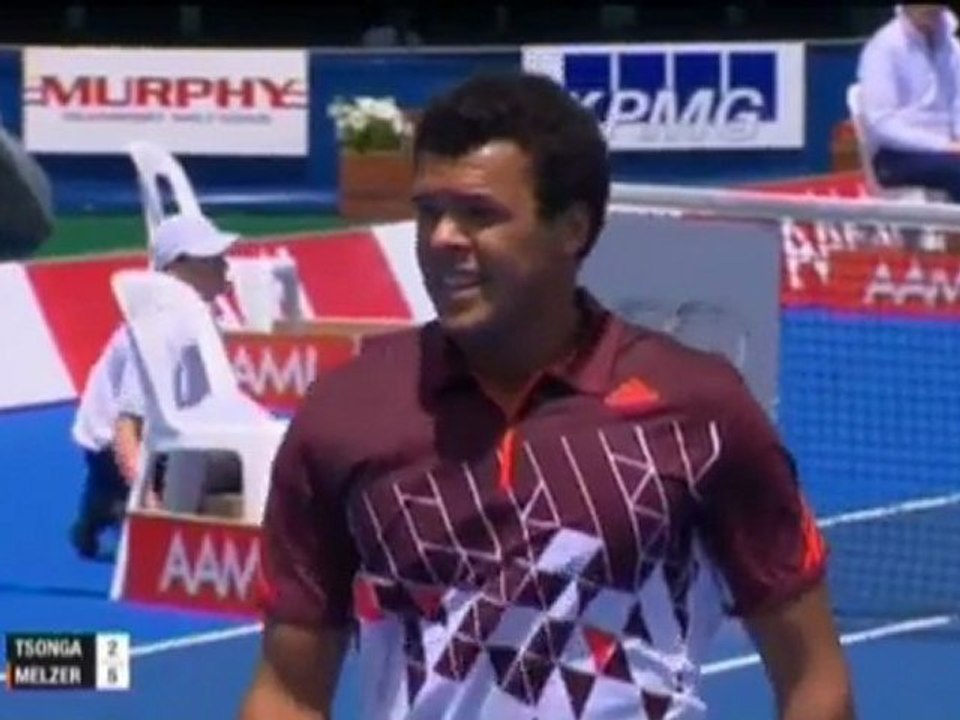 Melbourne - melzer schlägt tsonga