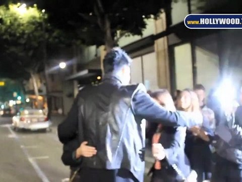 Adam Lambert & Lauren Conrad leave Katsuya