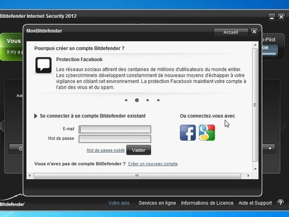Configuration du Pack internet Security