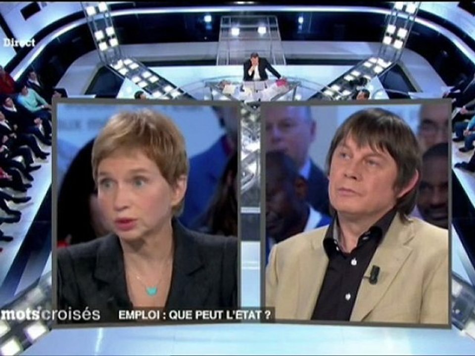 Laurence Parisot - Sommet social - Mots Croisés - 09/01/12