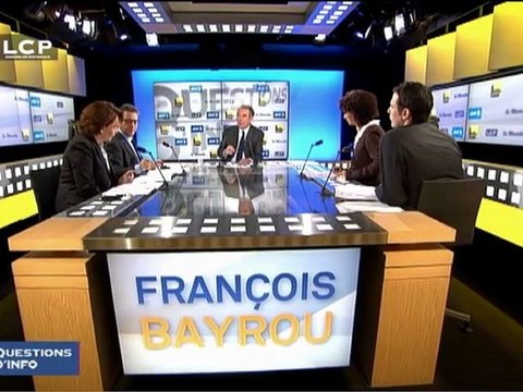 François Bayrou, invité de Questions d'Info - 110112