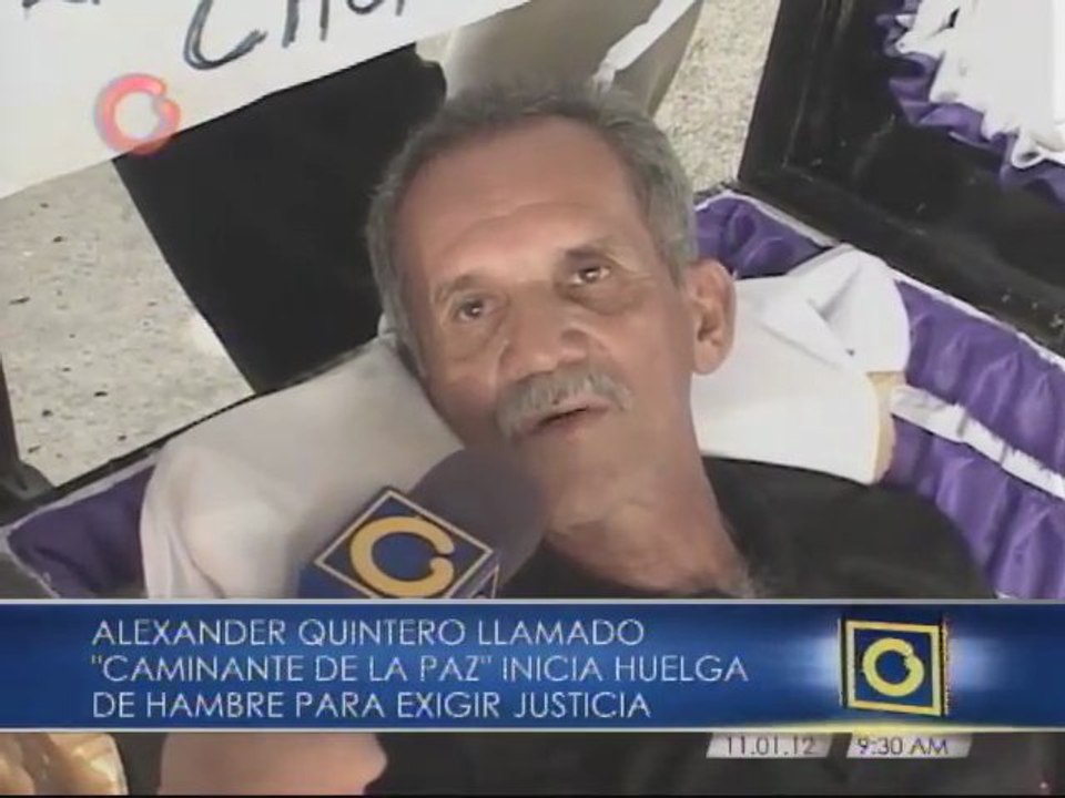 Hombre inició huelga de hambre para exigir justicia por asesinato de su hijo