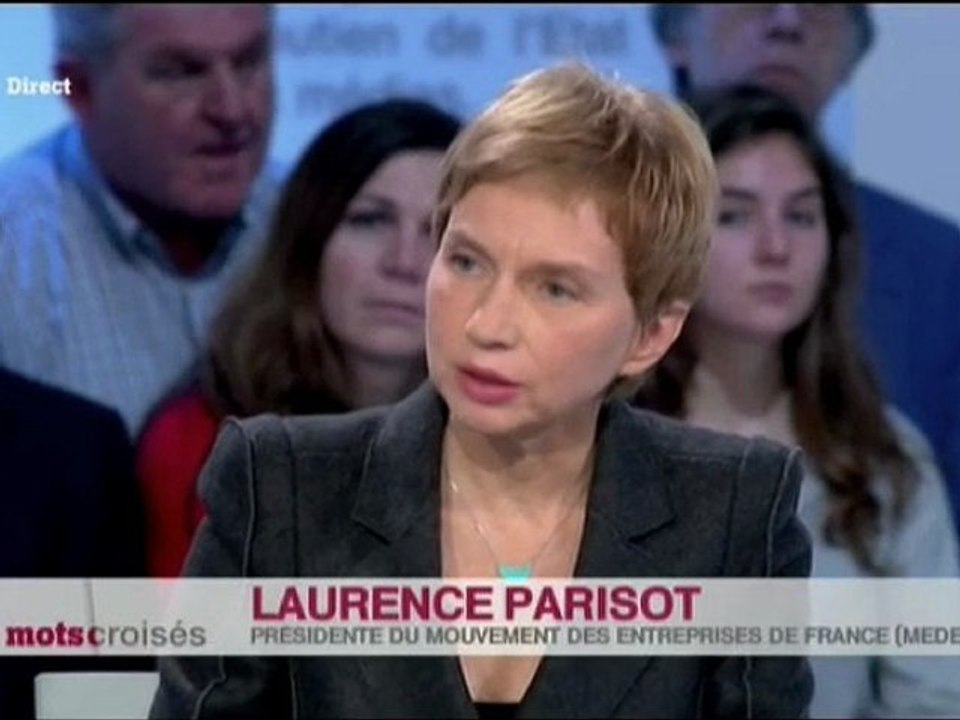 Laurence Parisot - Petroplus - Mots Croisés - 09/01/12