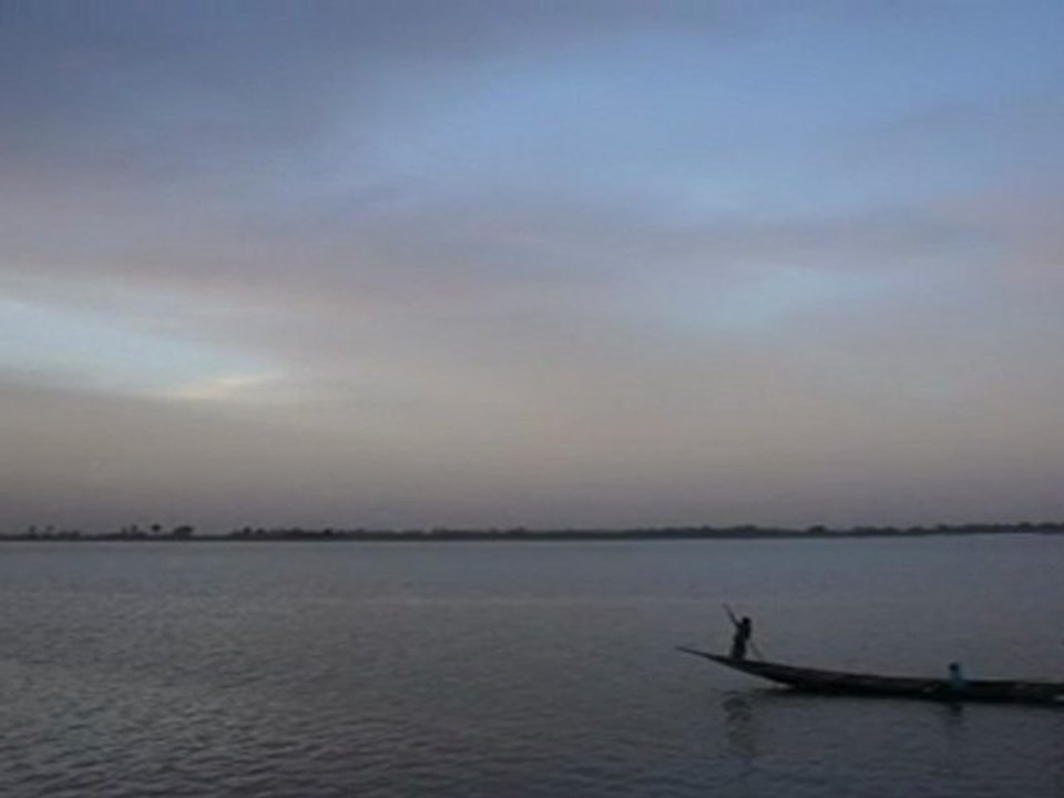 Mali - Ségou - Coucher de soleil sur le Niger