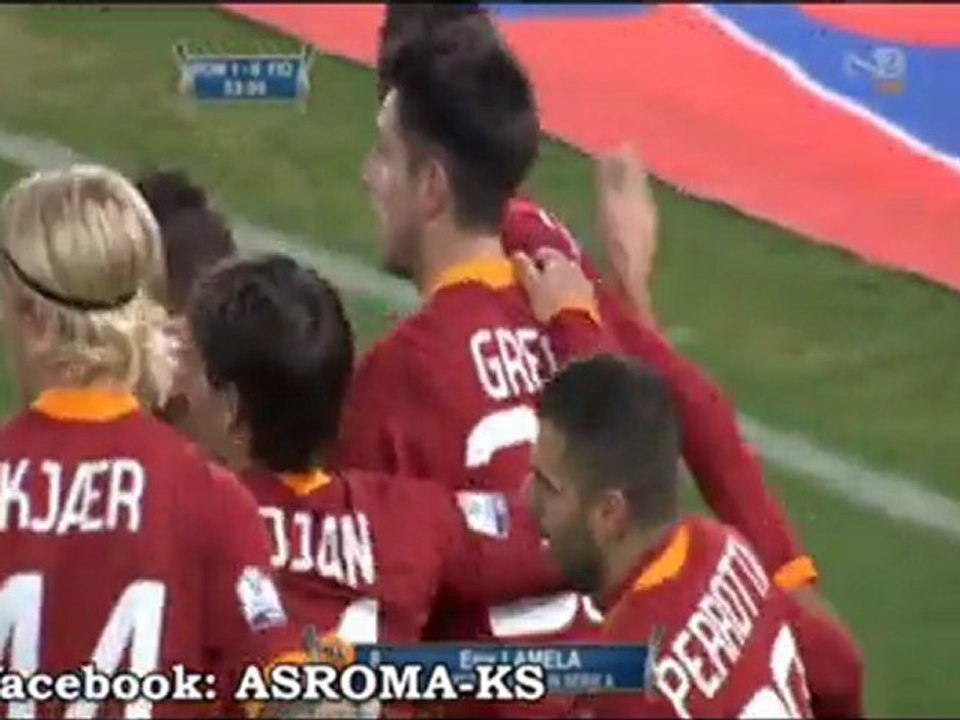 Roma - Fiorentina  (1-0 Lamela) Coppa Italia