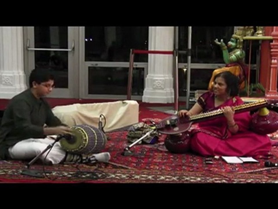 HINDU TEMPLE OF GREATER CHICAGO:  EKANTHA SEVA: SARASWATHI RANGANATHAN & ATHREY NADHAN