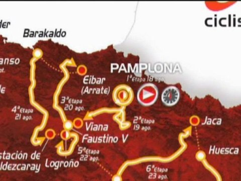 Tour d'Espagne 2012 - Tracé de la Course