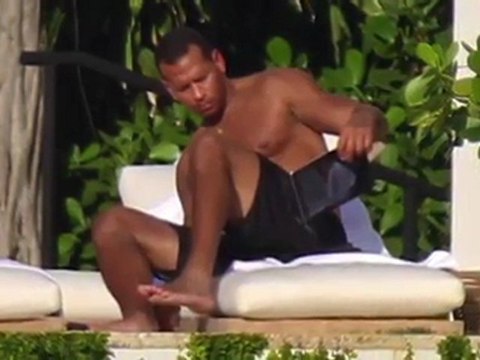 SNTV - Alex Rodriguez and Torrie Wilson Cuddle Up Poolside