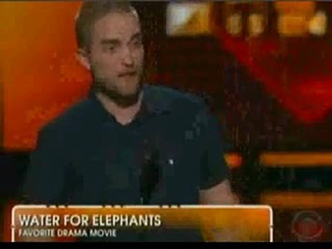 Bald Robert Pattinson Peoples Choice Awards 2012 acceptance speech