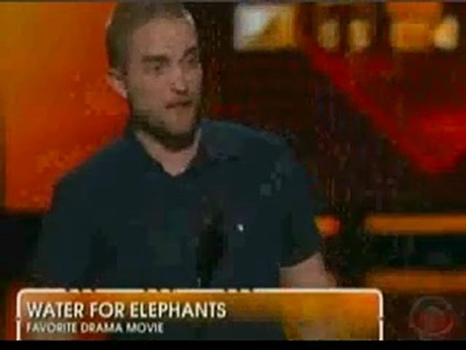 Bald Robert Pattinson Peoples Choice Awards 2012 acceptance speech