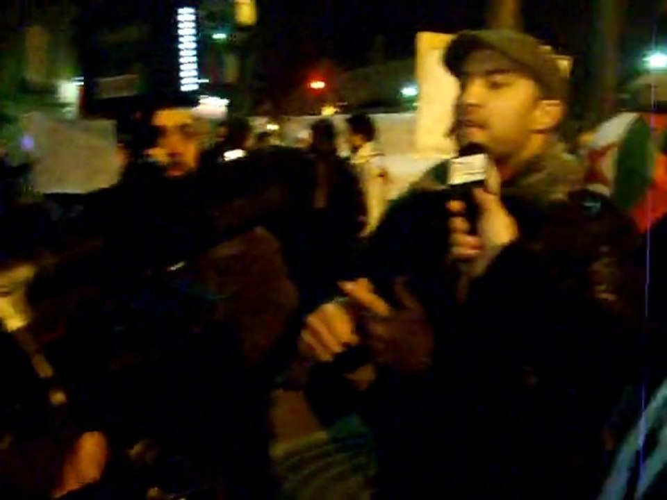 Manif du 11 janvier 2012 du mouvement Rachad devant l'ambassade d'Algérie à Paris