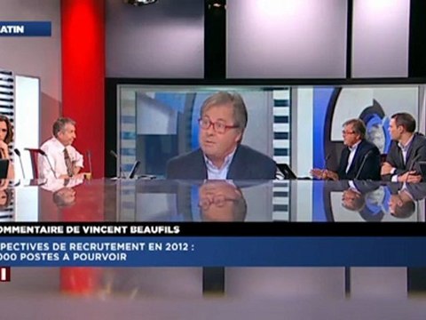 Emploi : les 100 plus gros recruteurs en 2012 - Vincent Beaufils sur LCI (12/01/12)
