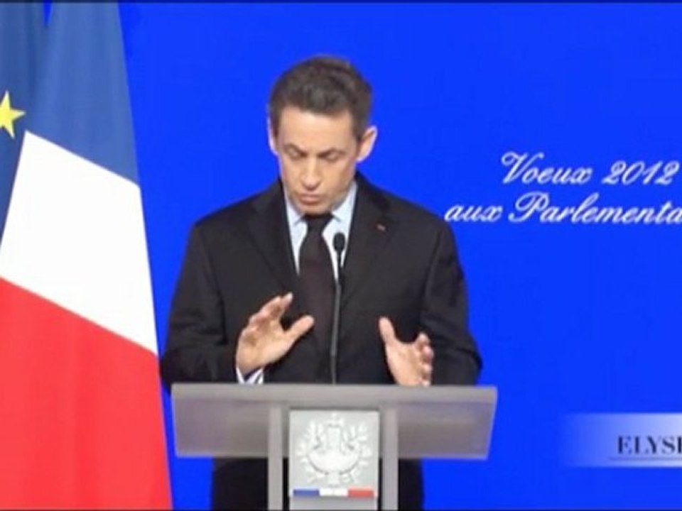 N. Sarkozy adresse ses voeux aux parlementaires