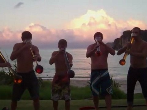 5 mecs boivent de le bière et se vomissent dessus