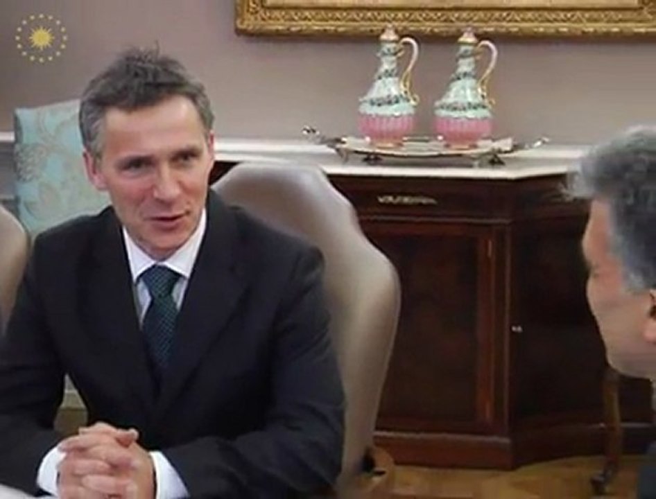 Norveç Başbakanı Stoltenberg Çankaya Köşkü’nde