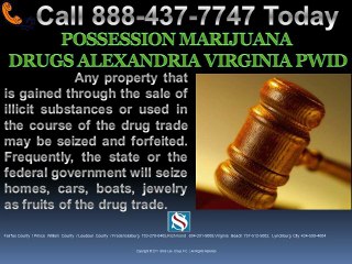 POSSESSION MARIJUANA DRUGS ALEXANDRIA VIRGINIA PWID