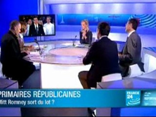 Primaires républicaines: Mitt Romney sort du lot ? France 24 "Le Débat"