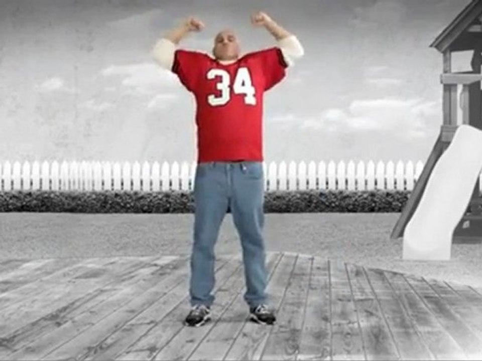 Super Fan Man Victory Dance: Conquering the Patio