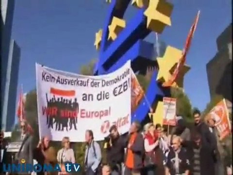 Indignados e indignati a piazza San Giovanni