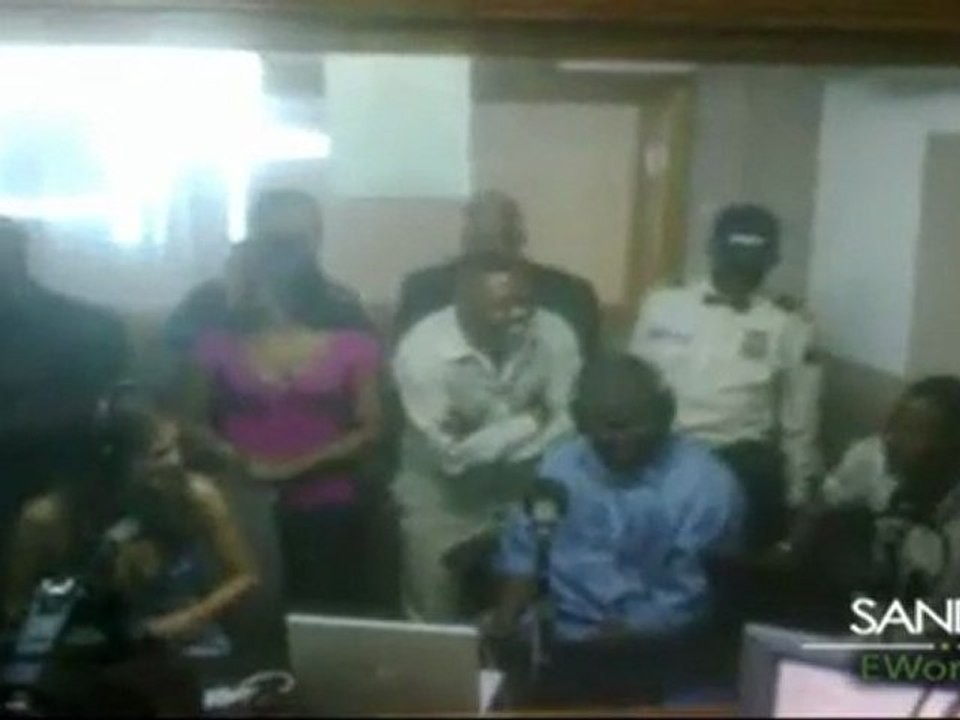 Sandra Echeverria en Haiti entrevista en National radio station