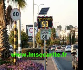 RADAR  PEDAGOGIQUE  LUMINEUX  DE  VITESSE  VIASIS  EN   ISRAEL4