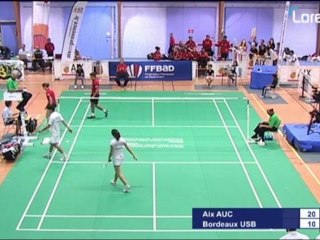 Double mixte - TOP 12 - 2ème journée : Aix en P. - Bordeaux