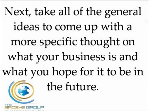 Your Small Business' Vision and Mission Statement