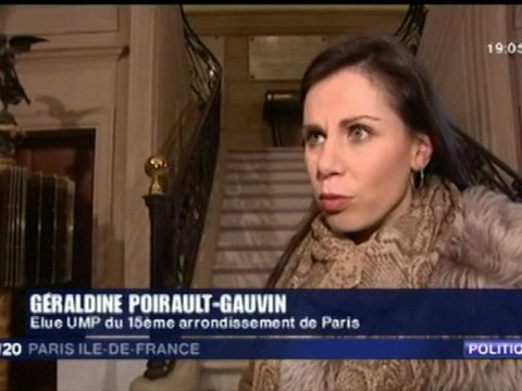 Investitures UMP : les Parisiennes en colère - Géraldine Poirault-Gauvin intervient sur France 3 Ile de France