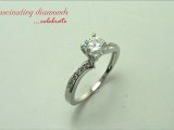 Round Cut Diamond Intertwined Channel Setting Engagement Ring